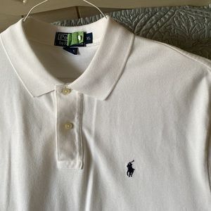POLO Ralph Lauren White Classic Timeless Collard Shirt